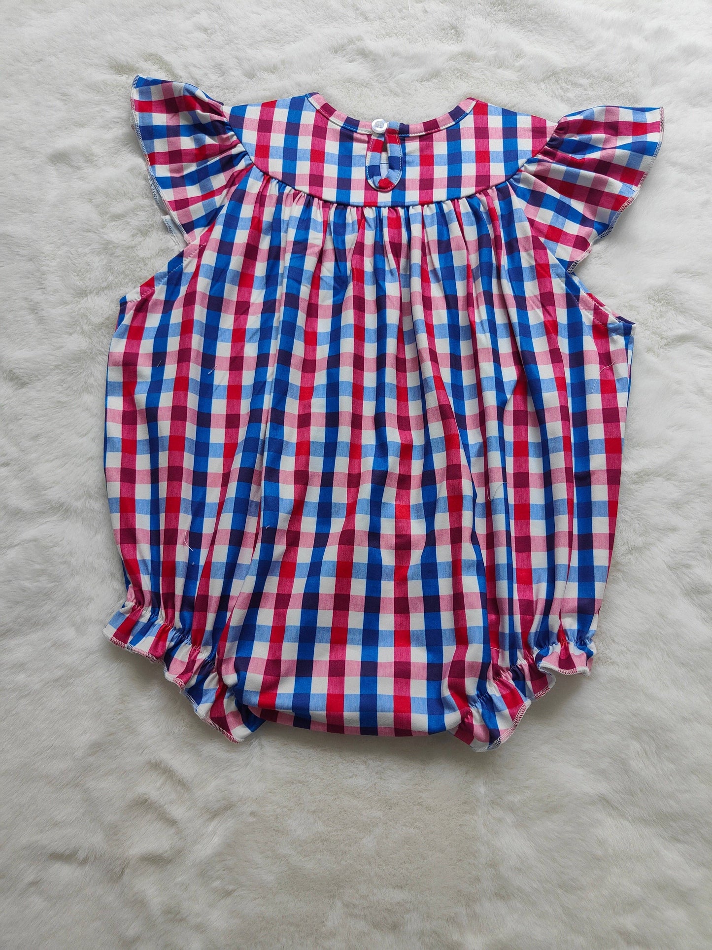 4th Of July Smocked Rompers