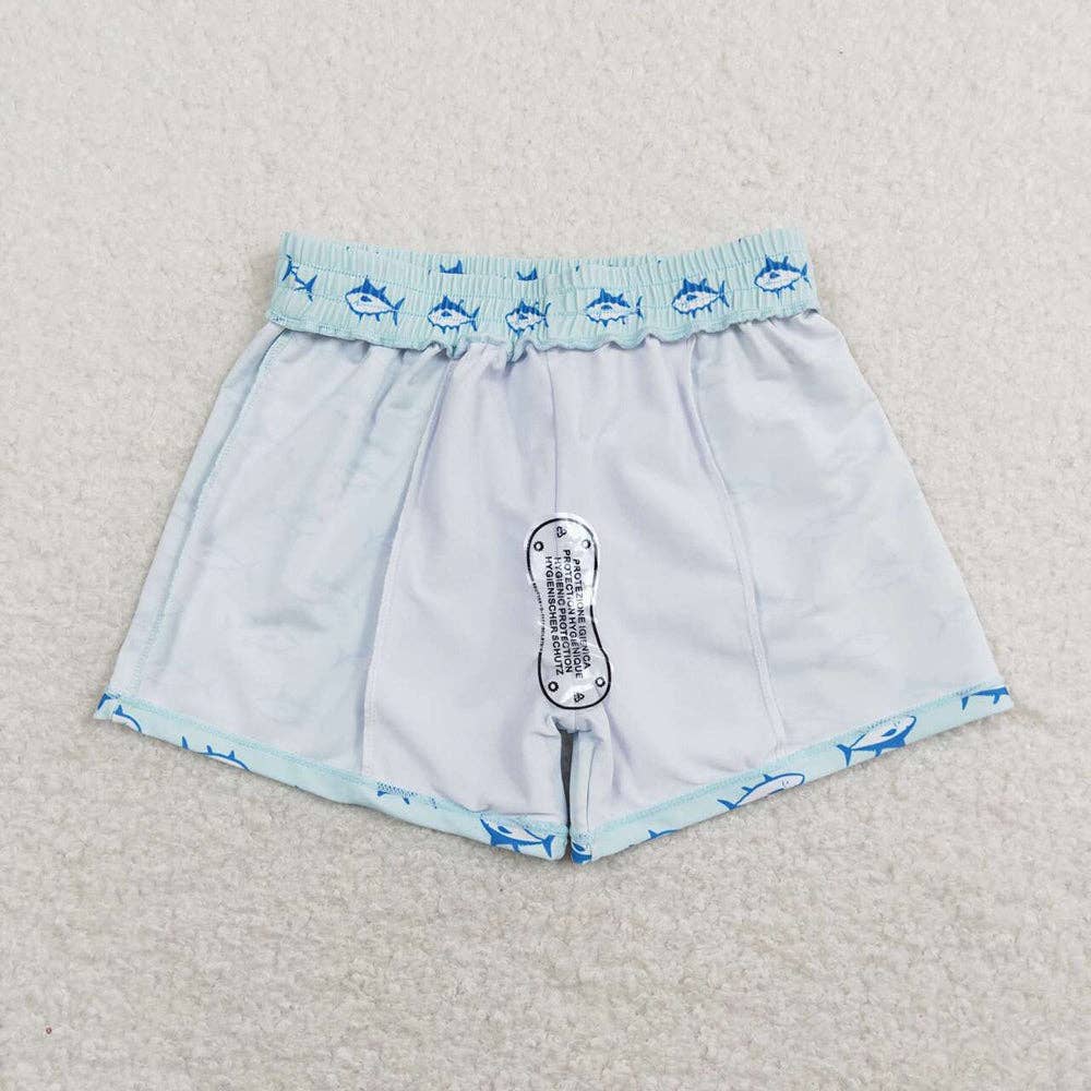Shark Swim Trunks 6-12