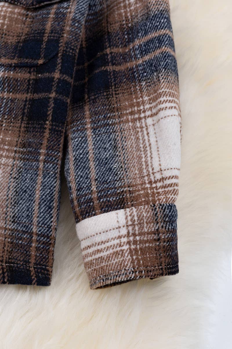 Brown/Black Plaid Shacket