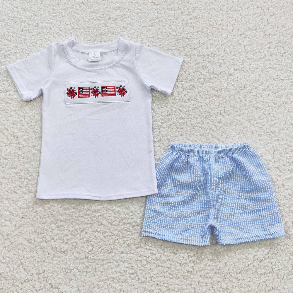 4th Of July w/ Seersucker Shorts