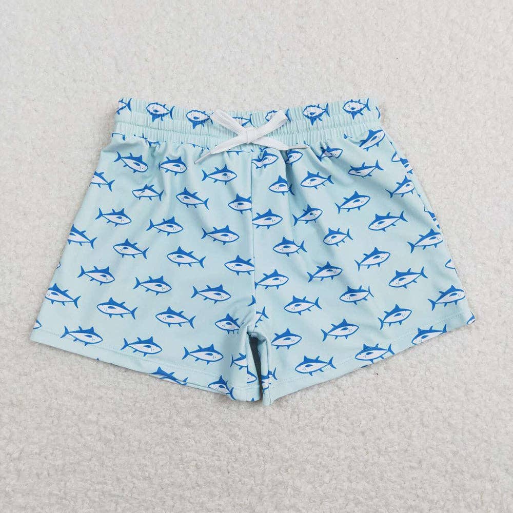 Shark Swim Trunks 6-12