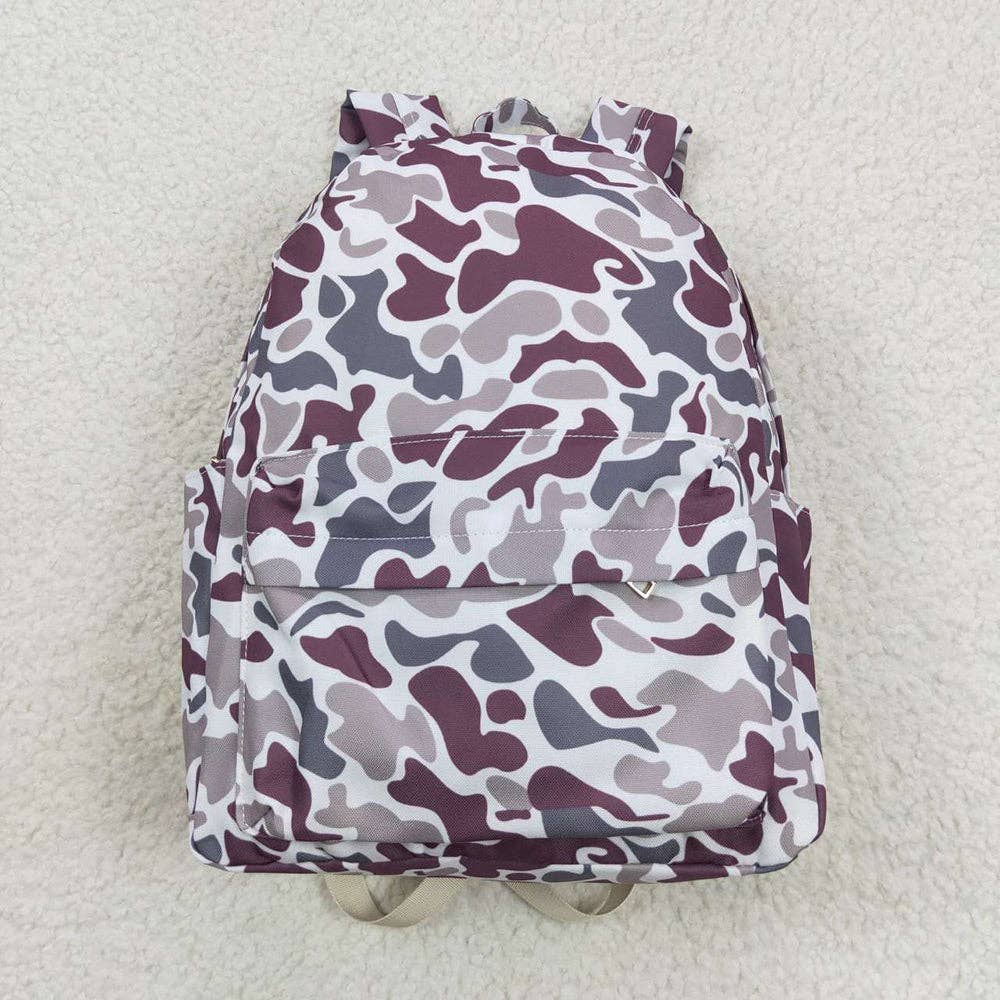 Kids Camo Hunting Print Back Bag One size